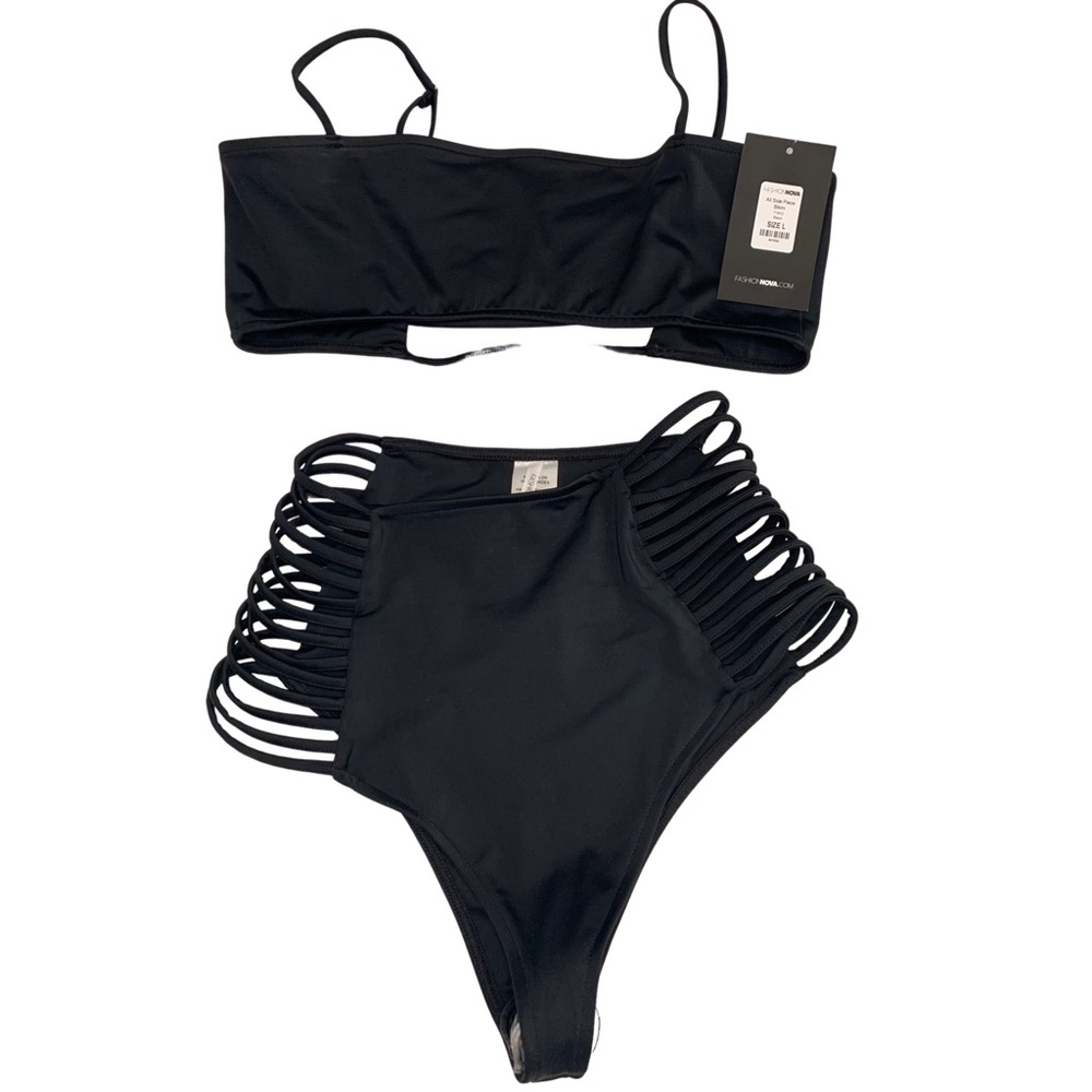 Black Two-Piece Bathing Suit
